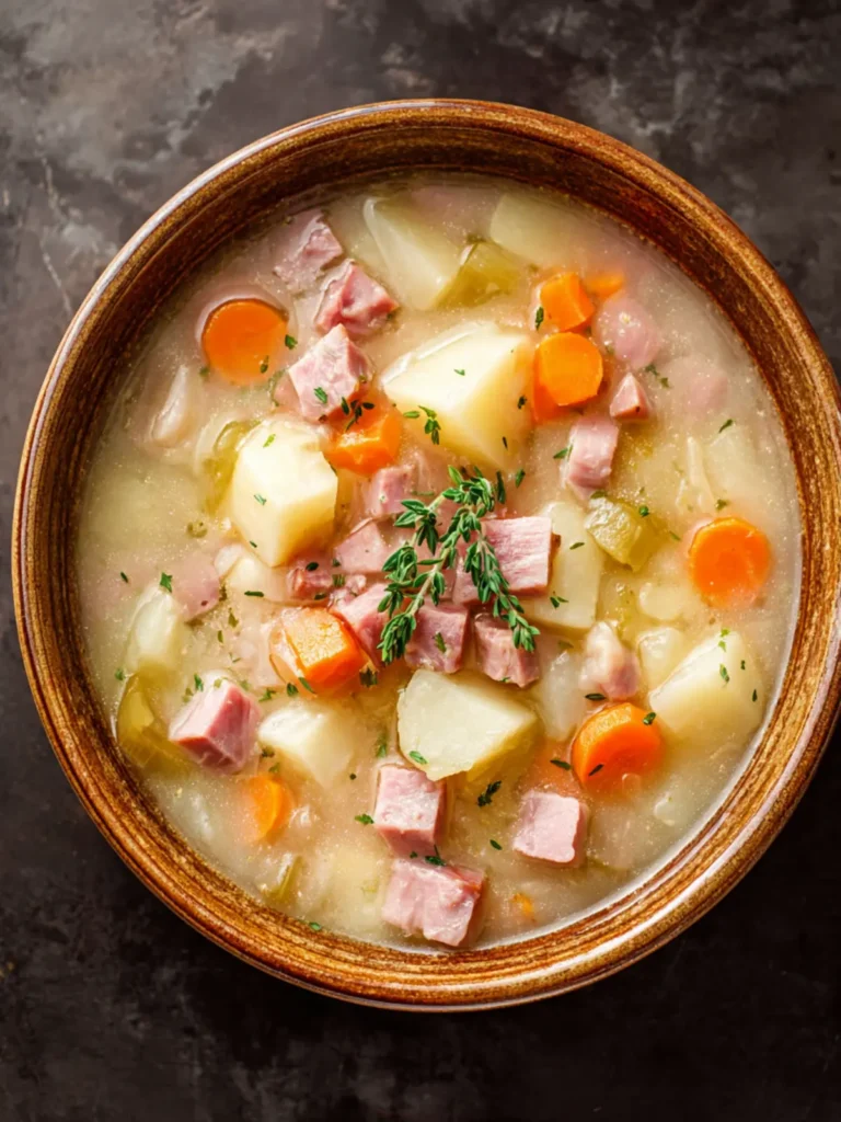 Slow Cooker Ham and Potato Soup First Image