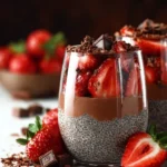 Strawberry Chocolate Chia Pudding First Image