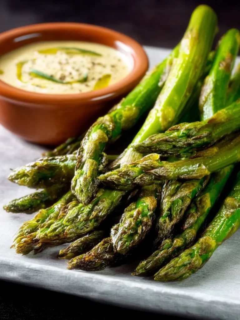 Asparagus with Dipping Sauce First Image