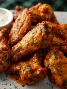 Baked Buffalo Ranch Chicken Wings First Image