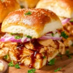 Barbecue Chicken Sliders Recipe First Image