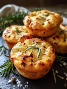 Garlic Rosemary Focaccia Muffins – Easy Mini Focaccia Recipe First Image