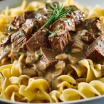 Leftover Prime Rib Beef Stroganoff First Image