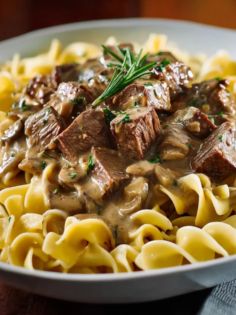 Leftover Prime Rib Beef Stroganoff First Image