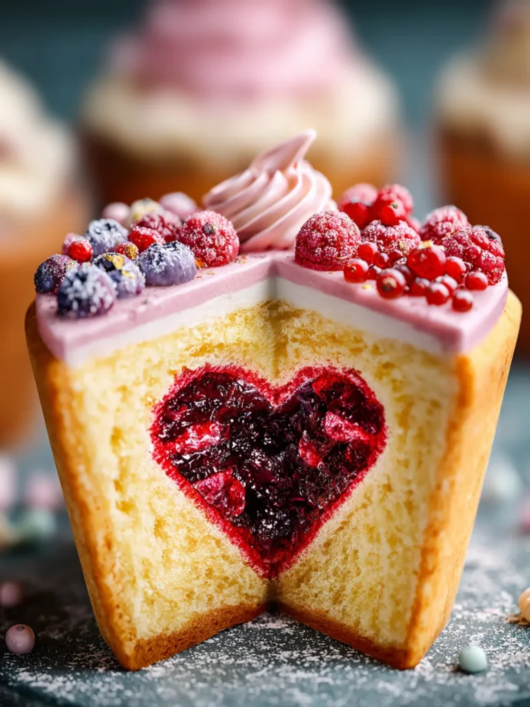 Magical Cake with a Heart Inside: A Sweet Surprise Delight First Image