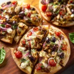 Mediterranean Chicken Pizzas First Image