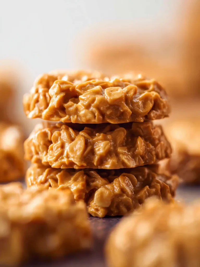 Peanut Butter No Bake Cookies First Image