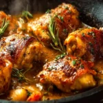 Skillet Chicken Thighs First Image