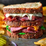 Slow Cooker Pastrami Sandwich First Image