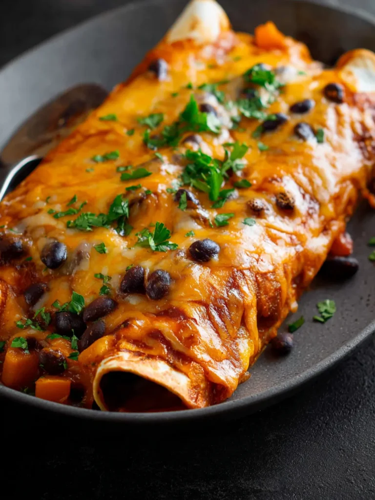 Sweet Potato and Black Bean Enchiladas First Image