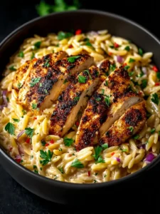Cajun Chicken Alfredo Orzo First Image