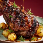 Honey Glazed Boneless Lamb Leg First Image