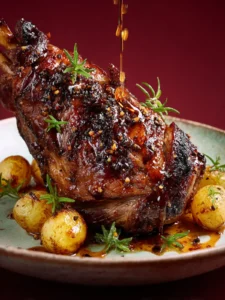 Honey Glazed Boneless Lamb Leg First Image