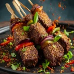 Peanut Crusted Beef Kebabs First Image