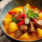 Thai Yellow Curry Beef and Potatoes First Image