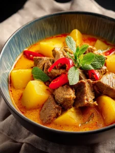 Thai Yellow Curry Beef and Potatoes First Image